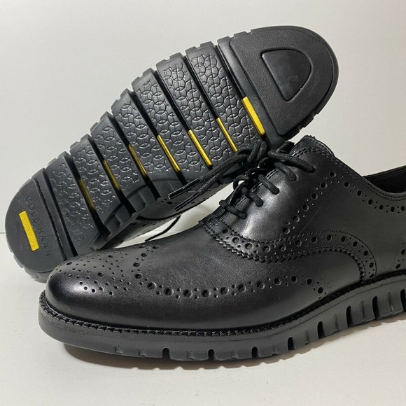 Cole Haan ZeroGrand Wingtip Men's Oxford Black - Picture 2 of 15